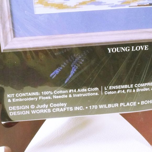 Design Works #9839 Counted Cross-Stitch Kit 'Young Love' Judy Cooley New NIP - Picture 3 of 5